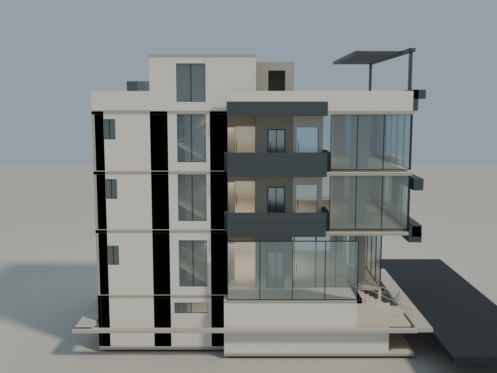 East / foyer side