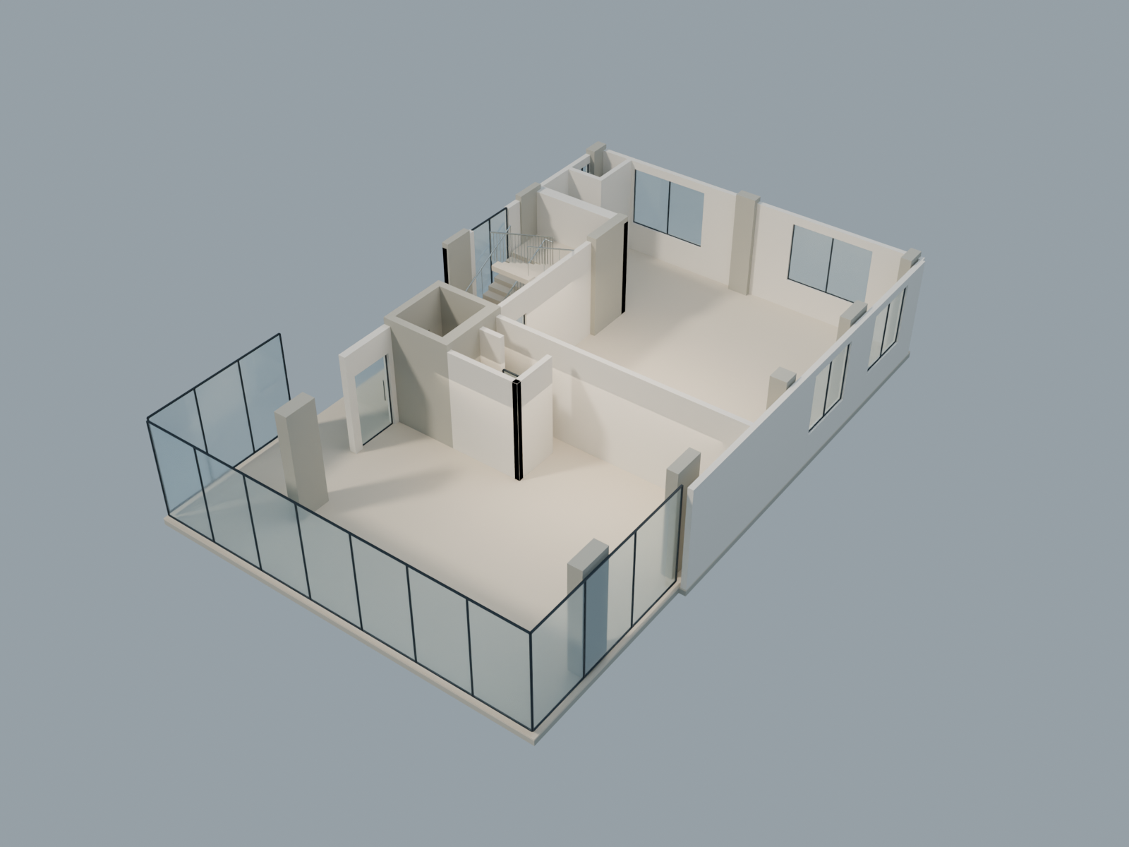 First-floor cutaway